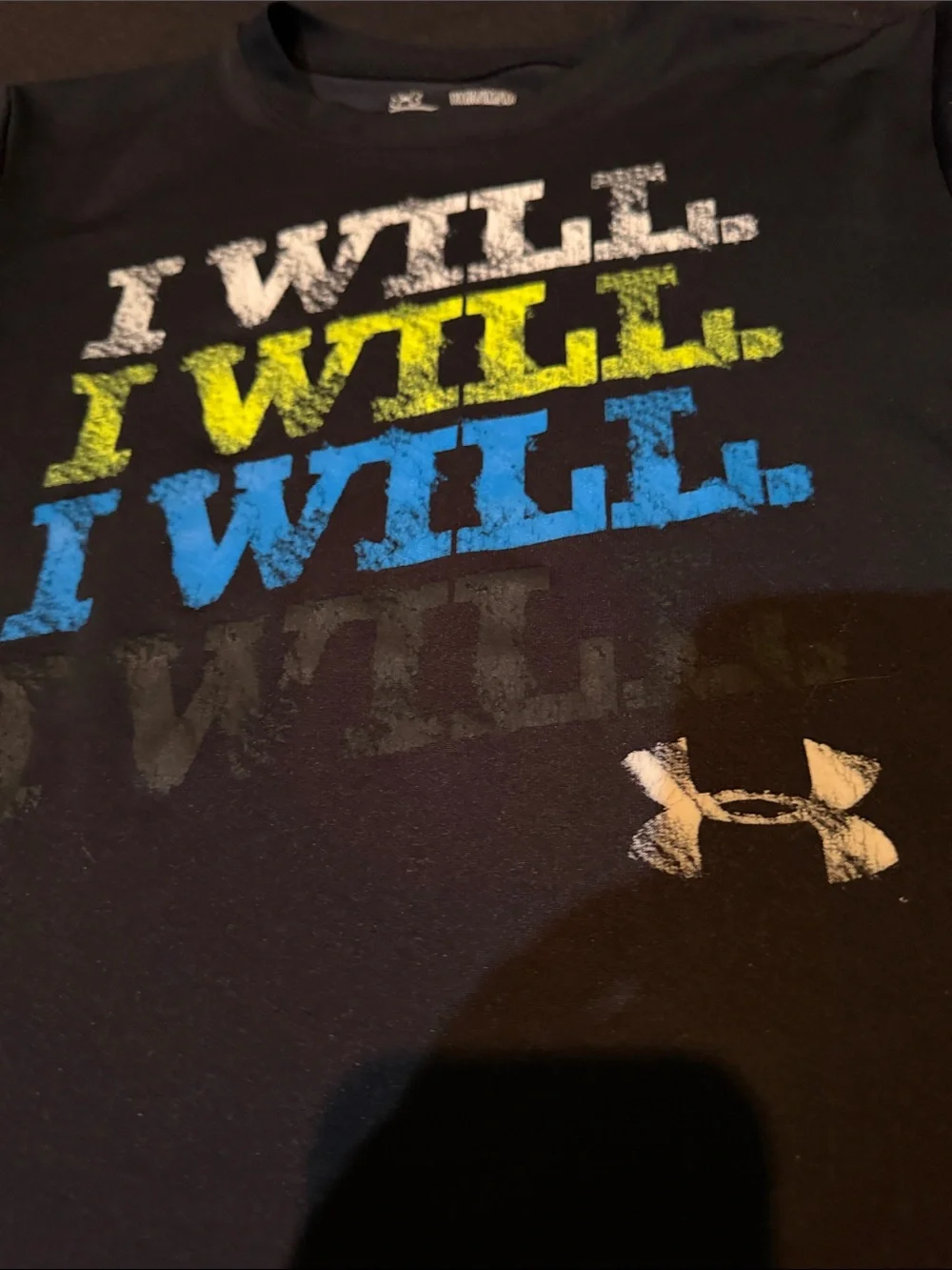 Under Armour Black 'I WILL' Graphic Tee
